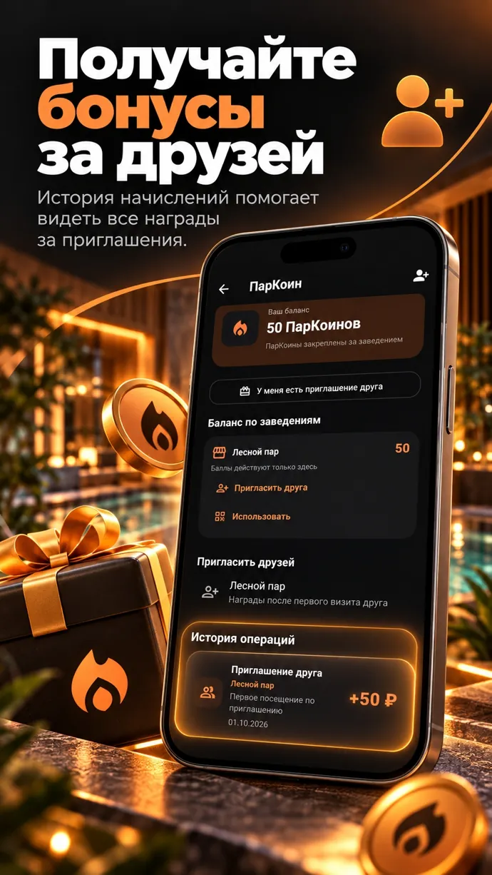 Бонусы заведений — промоматериал Визиту Ок